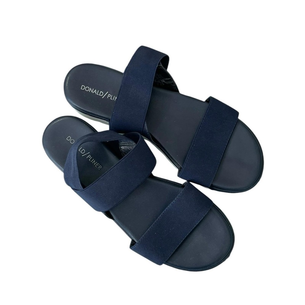Donald J Pliner Navy Blue Sandals size 9‎ comfort foam euc
